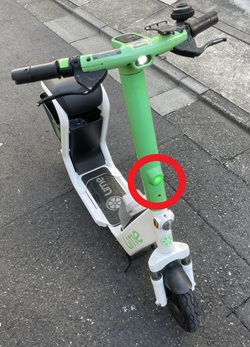 前側の最高速度表示灯